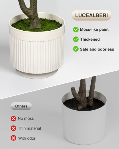 Artificial Olive Tree 6FT Faux Indoor with Planter&Cotton Basket
