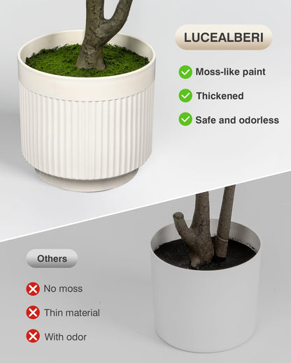Artificial Olive Tree 6FT Faux Indoor with Planter&Cotton Basket