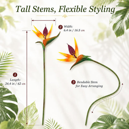 Bird of Paradise Artificial Plant - Tropical Flowers Artificial