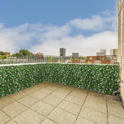 Expandable Fence Privacy Screen for Balcony Patio Outdoor, 1PC Faux Ivy Fencing Panel for Backdrop Garden Backyard Home Decorations