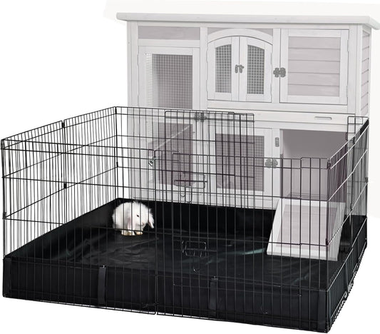 Rabbit Pet Playpen Bunny Run Extension Indoor Small Animal Pen (Playpen Only)