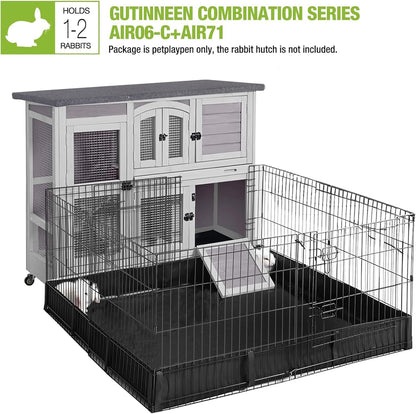 Rabbit Pet Playpen Bunny Run Extension Indoor Small Animal Pen (Playpen Only)