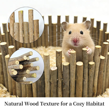 Bendable Hamster Bridge,12in Wooden Hamster Cage Accessory for Enrichment