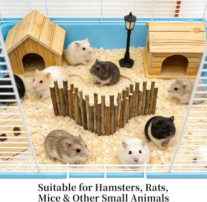 Bendable Hamster Bridge,12in Wooden Hamster Cage Accessory for Enrichment