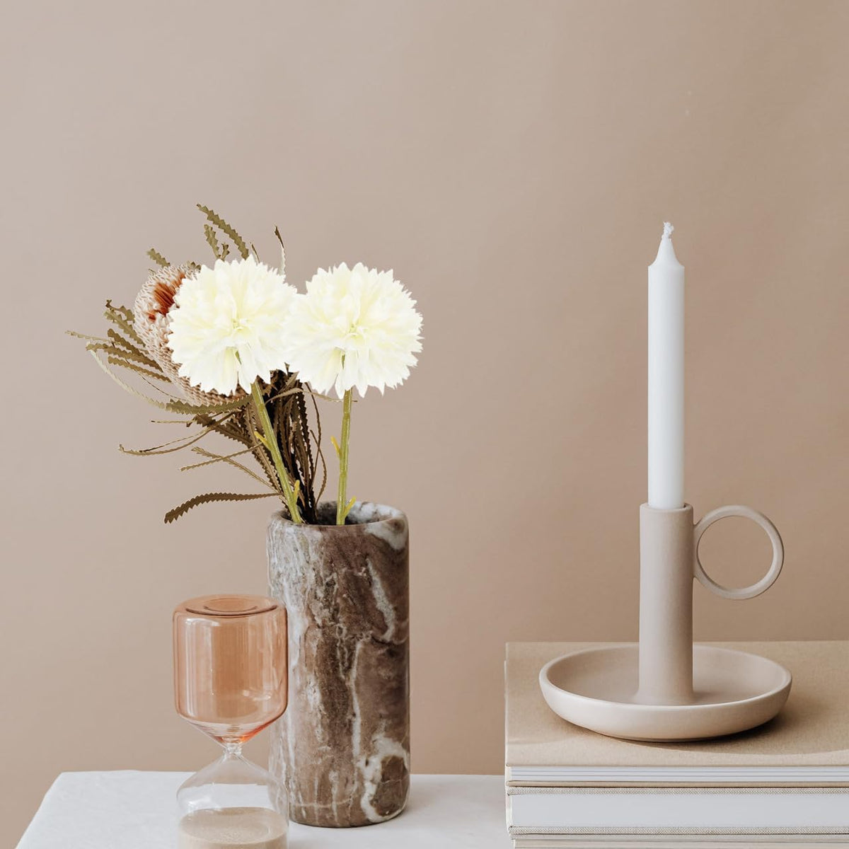 16 Heads Simulated Dandelion Flower Branches Artificial White Dandelion Plants for Home Office Party Decorations and DIY Floral Arrangements