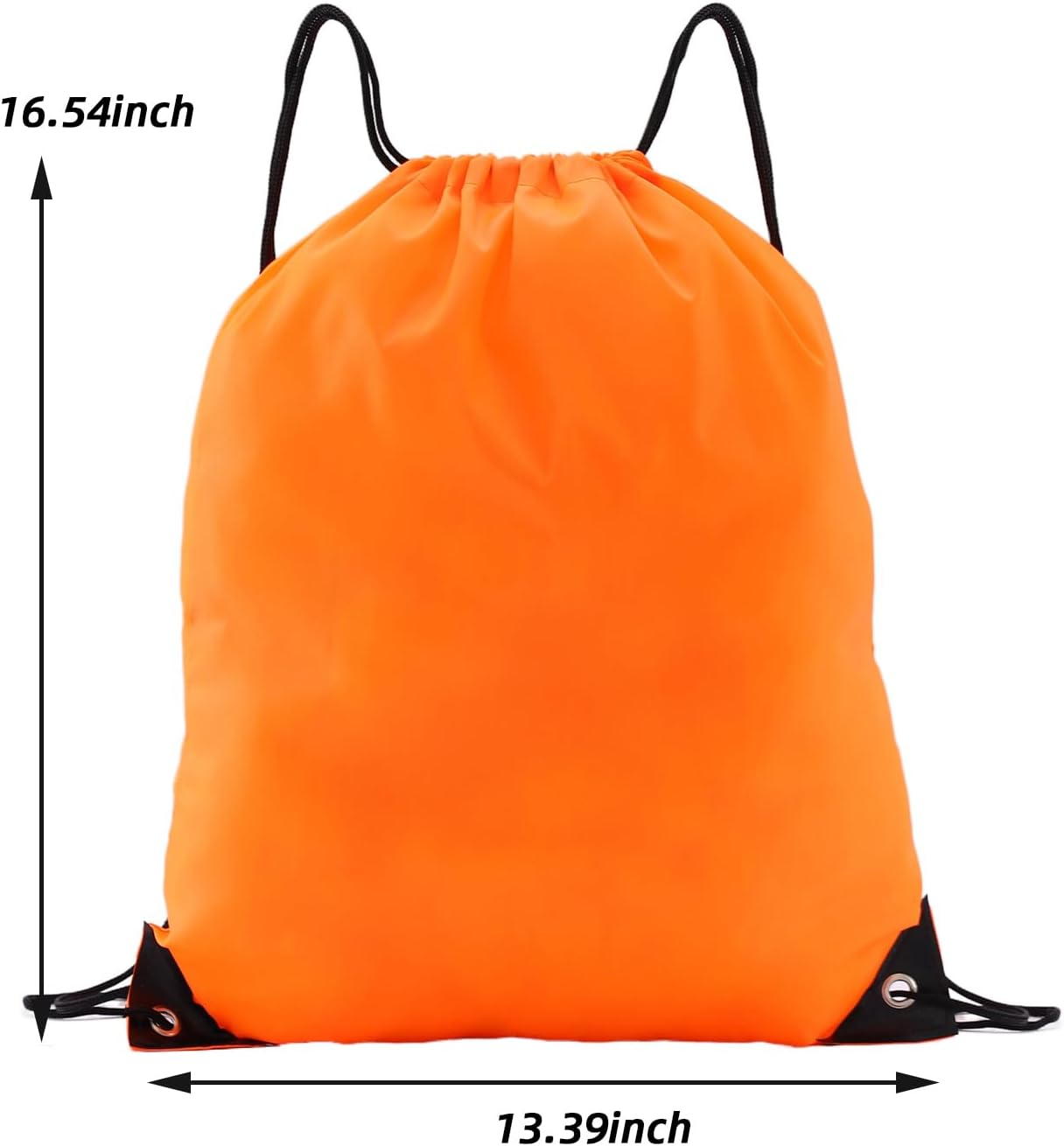 Drawstring Backpacks,10 Pack — Lightweight Drawstring Bags, Gym Sack for Sports, Daily Use & Travel (10, Yellow)