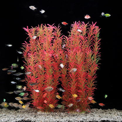 Aquarium Decor Plastic Plants Extra Large 21 Inches Artificial Plants