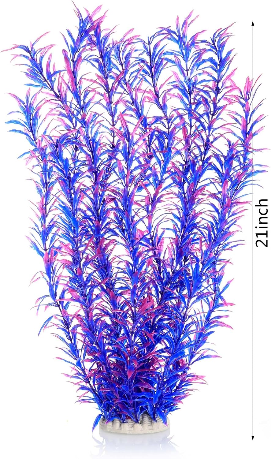 Aquarium Decor Plastic Plants Extra Large 21 Inches Artificial Plants
