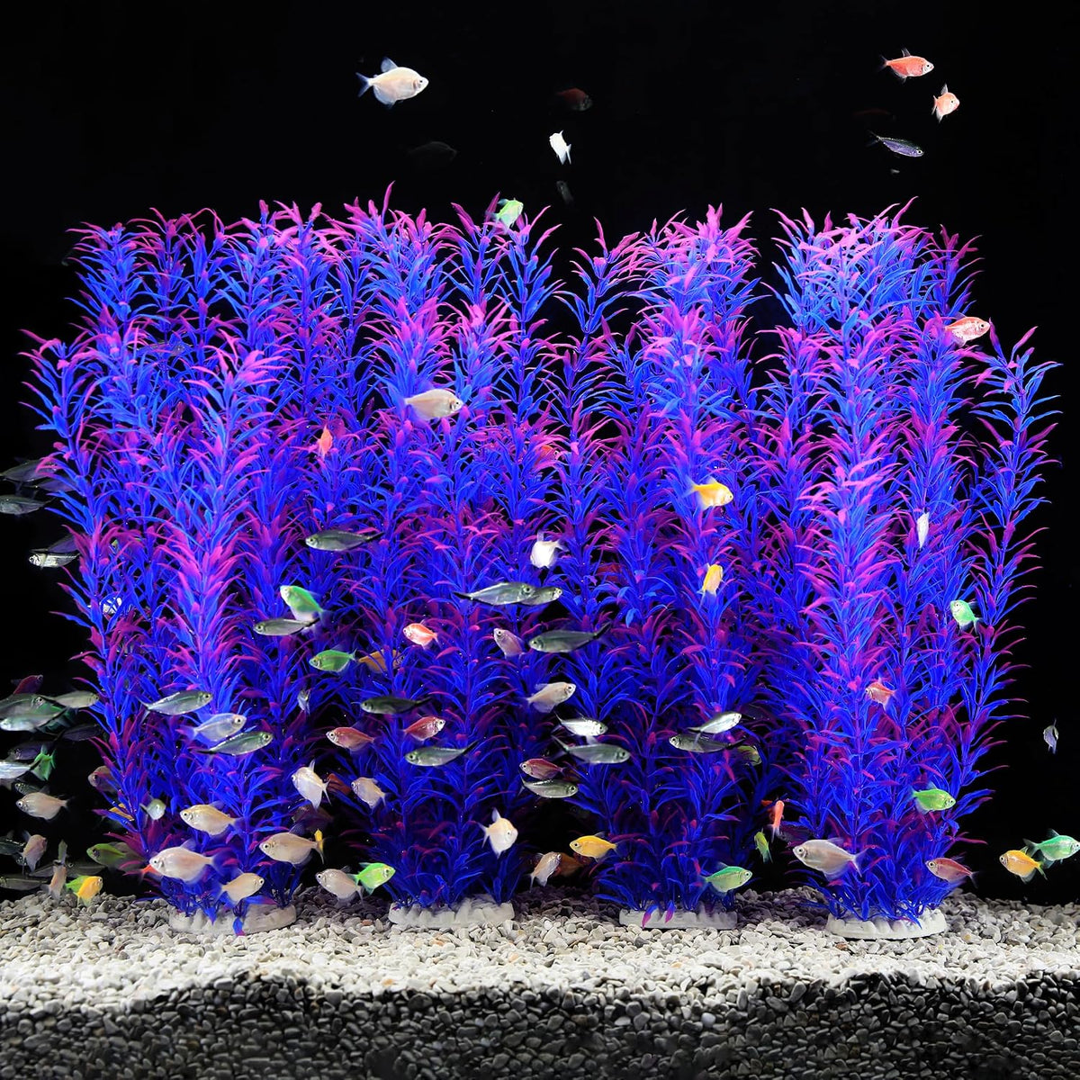 Aquarium Decor Plastic Plants Extra Large 21 Inches Artificial Plants