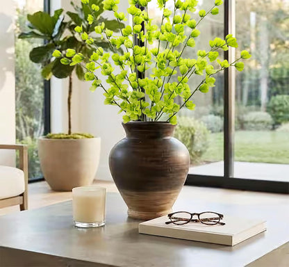 Artificial Forsythia Branches Fake Wildflowers White 41" Silk Flowers with Long Stems Faux Spring Flowers 4PCS for Tall Vase Home Table Wedding Graveyard Kitchen Office Decoration