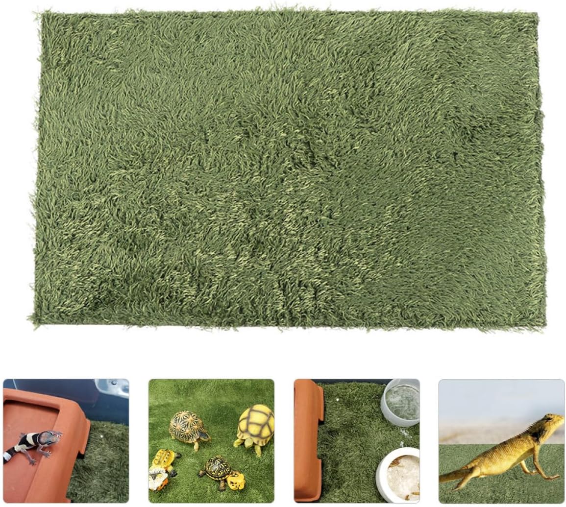 Reptile Accessory Imitation Lawn Decorative Mat for Turtle Tank