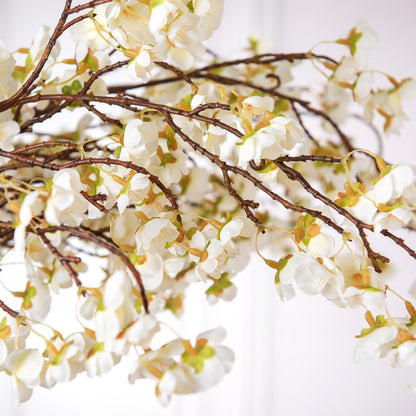 4Pcs Cherry Blossom Branches Artificial Flowers for Spring Summer Indoor Decoration,Faux Long Stem Artificial Flowers for Wedding Home Office Bedroom Party Table Centerpieces Decor (Pink)