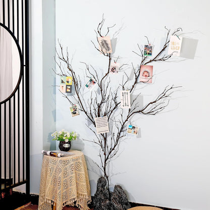4pcs 63in Black Bendable Fake Halloween Tree Branches Wall Decor