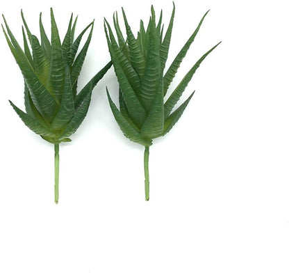 2 PCS Mini Artificial Succulents Plants Unpotted Faux Cactus Fake Succulent Bouquet Arrangements Faux Plants DIY for Garden Decor Home Decoration Greenery Set (Mini Cactus)