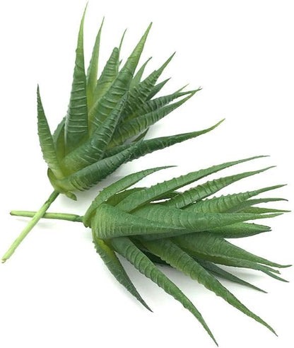 2 PCS Mini Artificial Succulents Plants Unpotted Faux Cactus Fake Succulent Bouquet Arrangements Faux Plants DIY for Garden Decor Home Decoration Greenery Set (Mini Cactus)