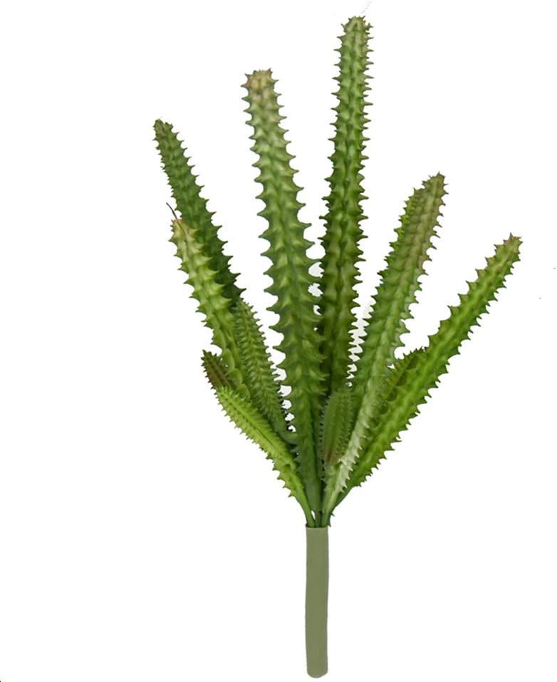 2 PCS Mini Artificial Succulents Plants Unpotted Faux Cactus Fake Succulent Bouquet Arrangements Faux Plants DIY for Garden Decor Home Decoration Greenery Set (Mini Cactus)