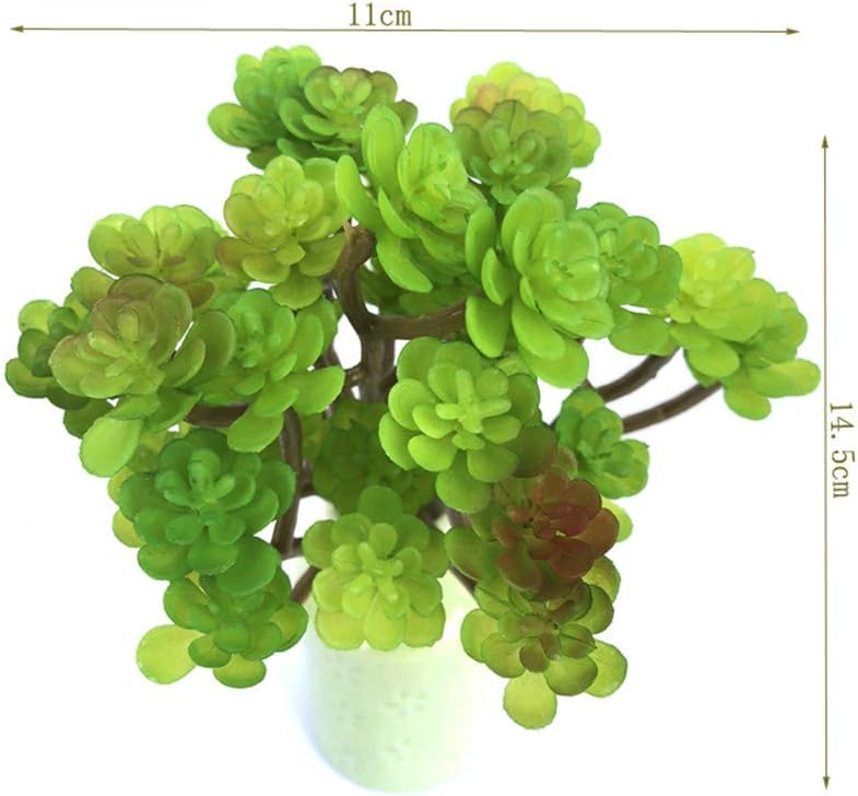 2 PCS Mini Artificial Succulents Plants Unpotted Faux Cactus Fake Succulent Bouquet Arrangements Faux Plants DIY for Garden Decor Home Decoration Greenery Set (Mini Cactus)