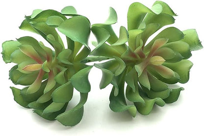 2 PCS Mini Artificial Succulents Plants Unpotted Faux Cactus Fake Succulent Bouquet Arrangements Faux Plants DIY for Garden Decor Home Decoration Greenery Set (Mini Cactus)