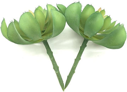 2 PCS Mini Artificial Succulents Plants Unpotted Faux Cactus Fake Succulent Bouquet Arrangements Faux Plants DIY for Garden Decor Home Decoration Greenery Set (Mini Cactus)
