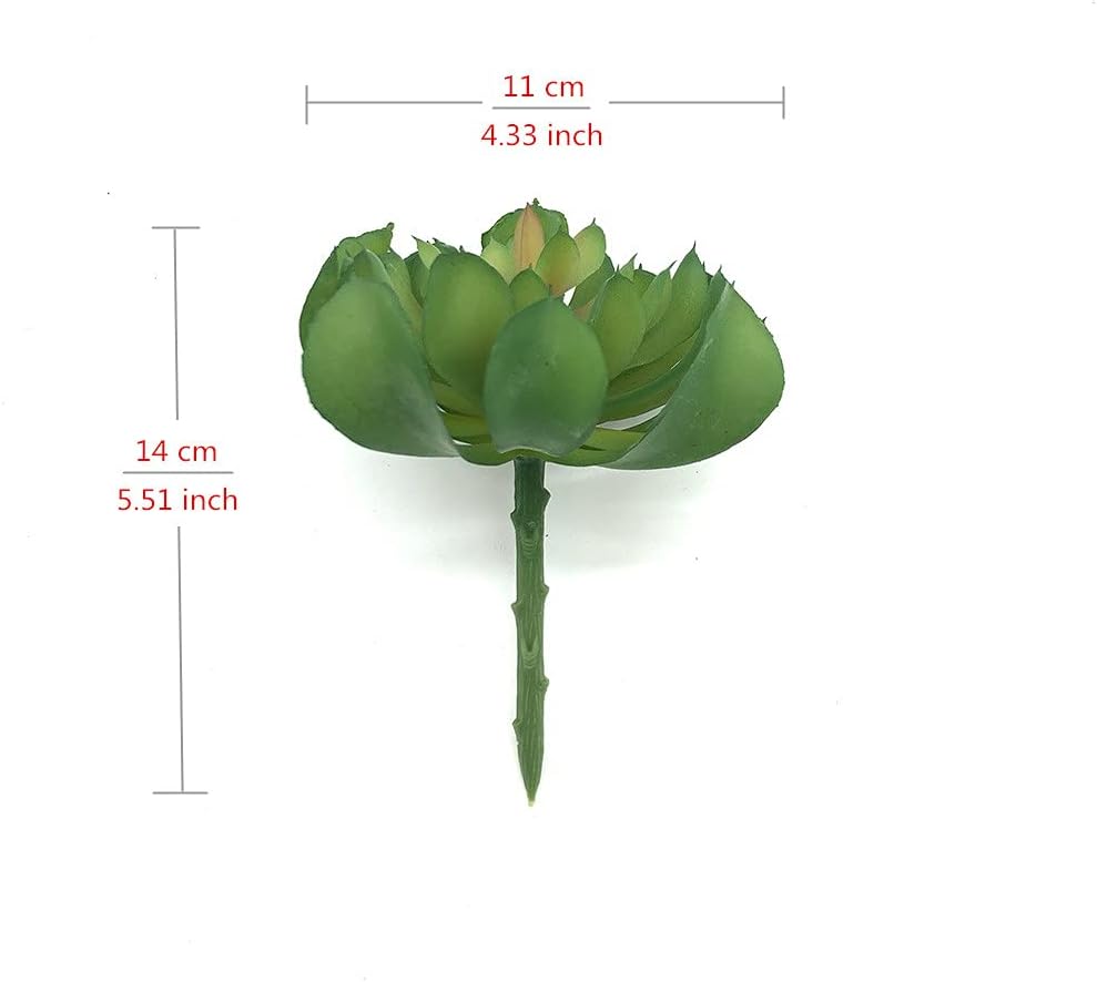 2 PCS Mini Artificial Succulents Plants Unpotted Faux Cactus Fake Succulent Bouquet Arrangements Faux Plants DIY for Garden Decor Home Decoration Greenery Set (Mini Cactus)