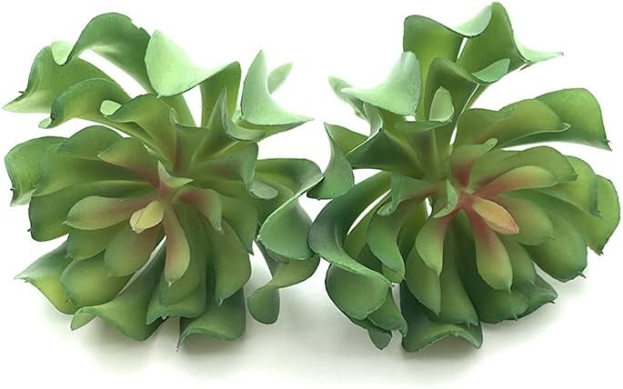2 PCS Mini Artificial Succulents Plants Unpotted Faux Cactus Fake Succulent Bouquet Arrangements Faux Plants DIY for Garden Decor Home Decoration Greenery Set (Mini Cactus)