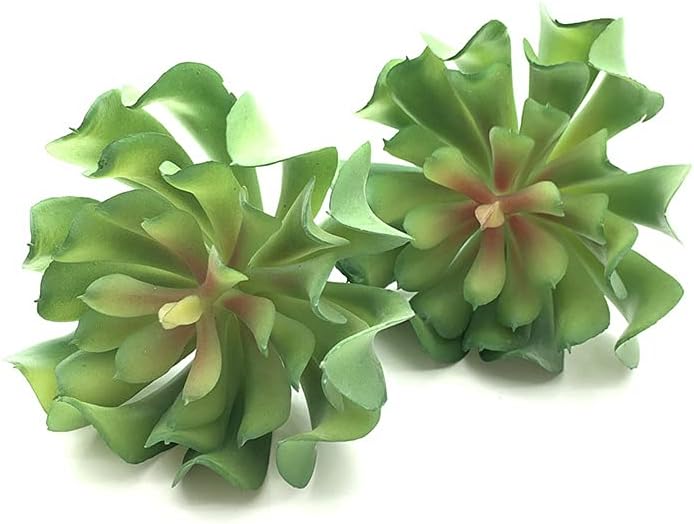 2 PCS Mini Artificial Succulents Plants Unpotted Faux Cactus Fake Succulent Bouquet Arrangements Faux Plants DIY for Garden Decor Home Decoration Greenery Set (Mini Cactus)