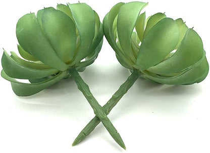 2 PCS Mini Artificial Succulents Plants Unpotted Faux Cactus Fake Succulent Bouquet Arrangements Faux Plants DIY for Garden Decor Home Decoration Greenery Set (Mini Cactus)