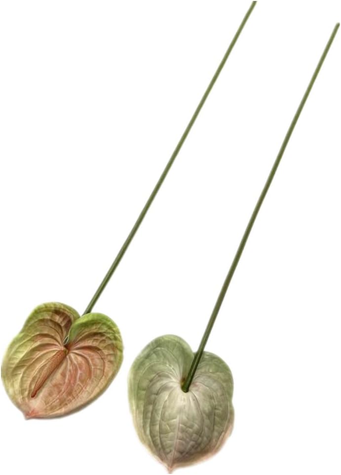 8pcs Artificial Anthurium Flowers Lifelike Flower 5.5" Head for Table Centerpieces Bridal Wedding Festival Christmas Hotel Home Floral Decor (champagn)