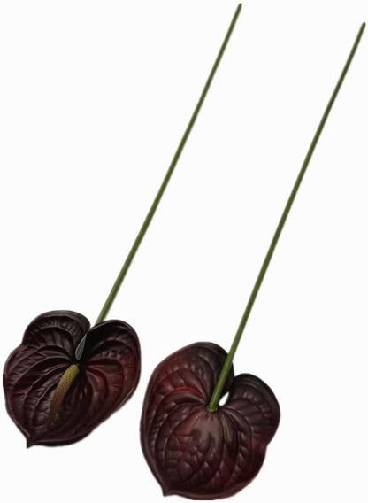 8pcs Artificial Anthurium Flowers Lifelike Flower 5.5" Head for Table Centerpieces Bridal Wedding Festival Christmas Hotel Home Floral Decor (champagn)
