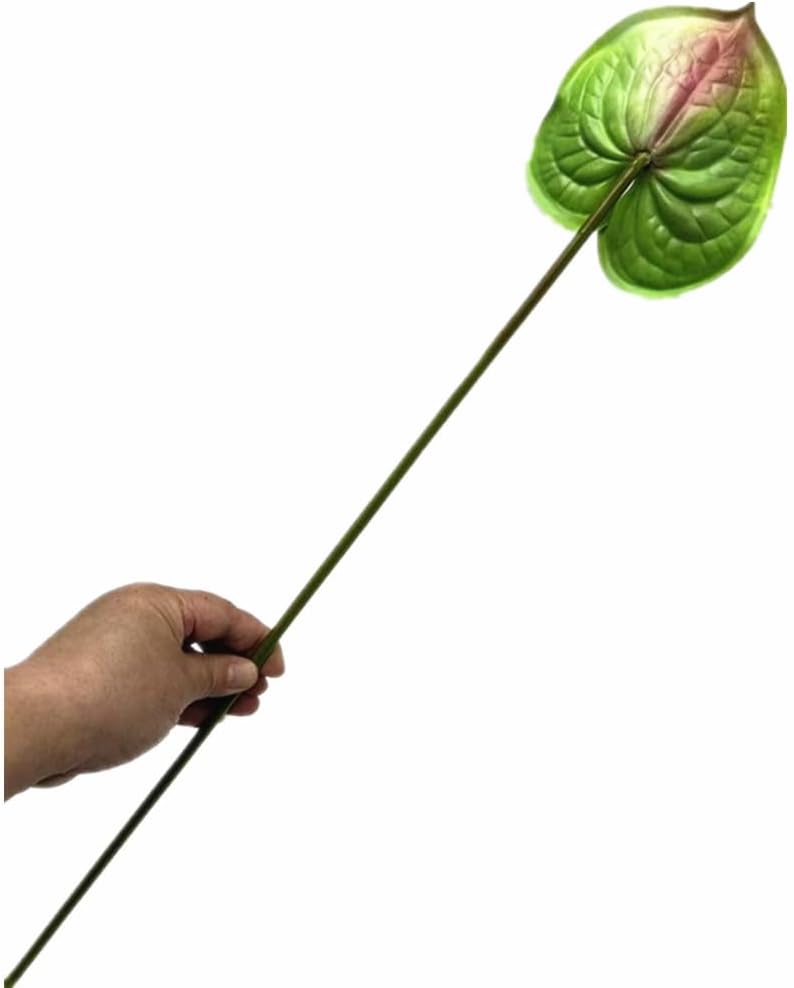 8pcs Artificial Anthurium Flowers Lifelike Flower 5.5" Head for Table Centerpieces Bridal Wedding Festival Christmas Hotel Home Floral Decor (champagn)
