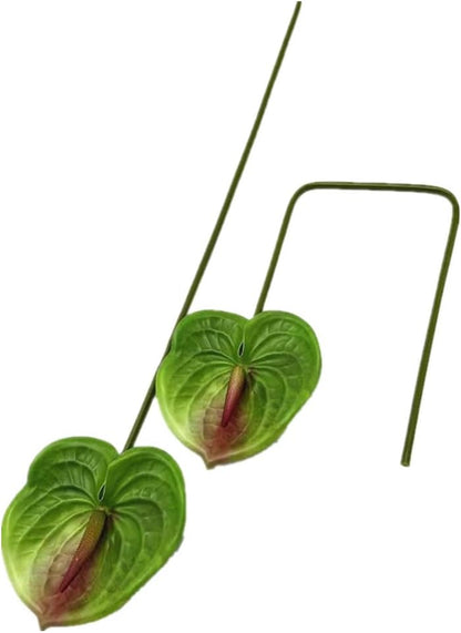 8pcs Artificial Anthurium Flowers Lifelike Flower 5.5" Head for Table Centerpieces Bridal Wedding Festival Christmas Hotel Home Floral Decor (champagn)