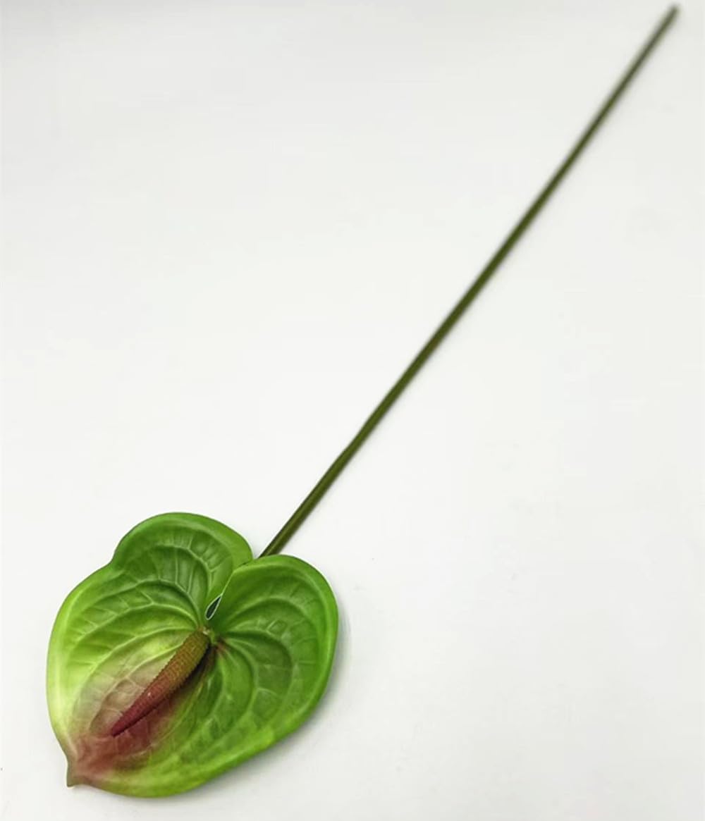 8pcs Artificial Anthurium Flowers Lifelike Flower 5.5" Head for Table Centerpieces Bridal Wedding Festival Christmas Hotel Home Floral Decor (champagn)