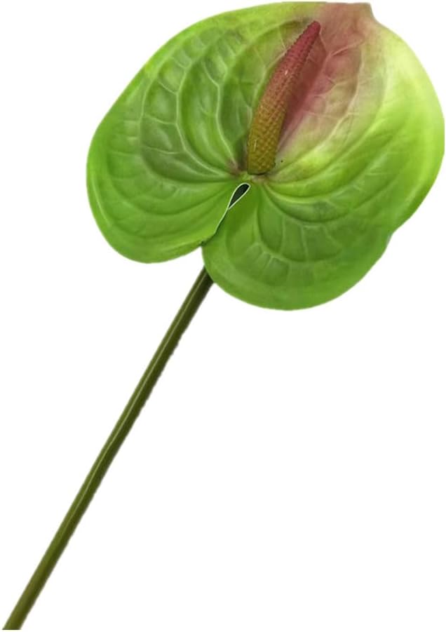 8pcs Artificial Anthurium Flowers Lifelike Flower 5.5" Head for Table Centerpieces Bridal Wedding Festival Christmas Hotel Home Floral Decor (champagn)