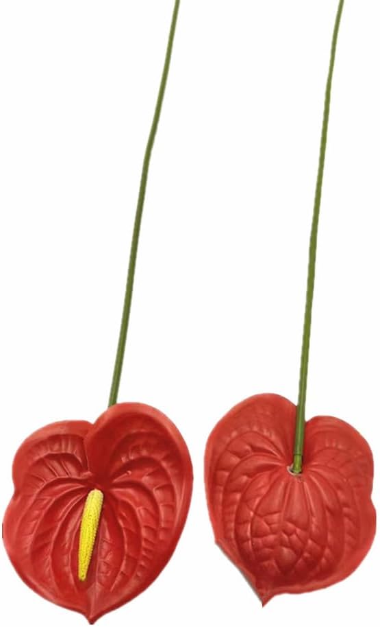 8pcs Artificial Anthurium Flowers Lifelike Flower 5.5" Head for Table Centerpieces Bridal Wedding Festival Christmas Hotel Home Floral Decor (champagn)