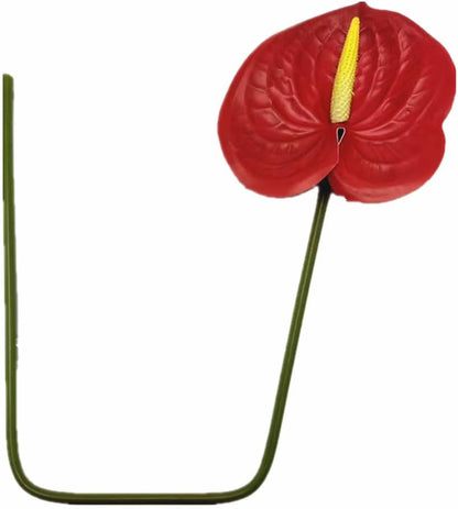 8pcs Artificial Anthurium Flowers Lifelike Flower 5.5" Head for Table Centerpieces Bridal Wedding Festival Christmas Hotel Home Floral Decor (champagn)