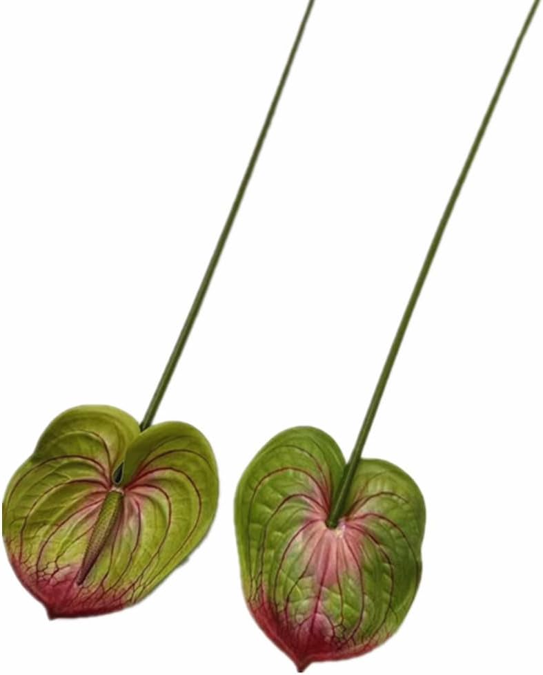 8pcs Artificial Anthurium Flowers Lifelike Flower 5.5" Head for Table Centerpieces Bridal Wedding Festival Christmas Hotel Home Floral Decor (champagn)
