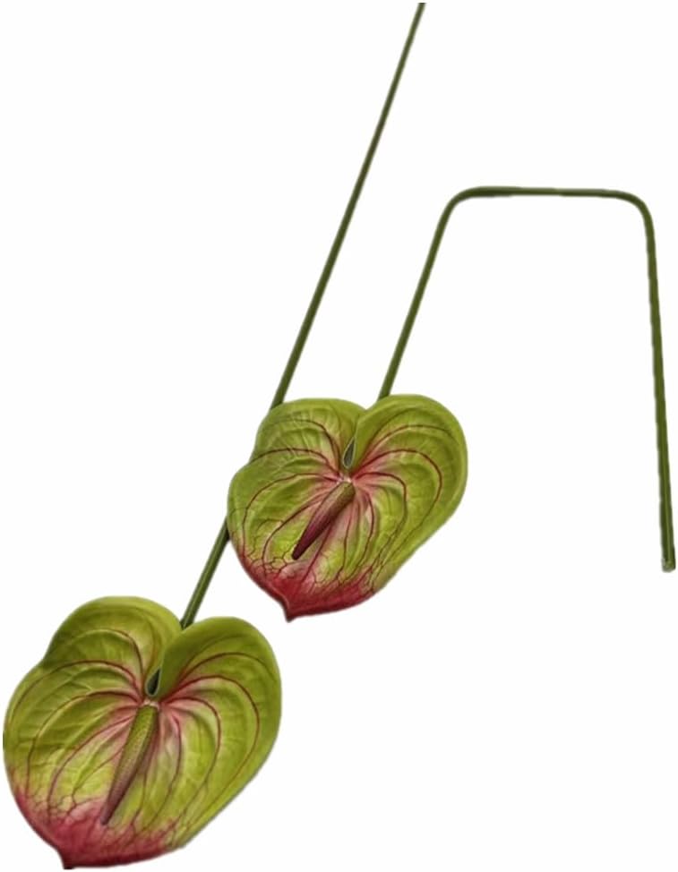 8pcs Artificial Anthurium Flowers Lifelike Flower 5.5" Head for Table Centerpieces Bridal Wedding Festival Christmas Hotel Home Floral Decor (champagn)