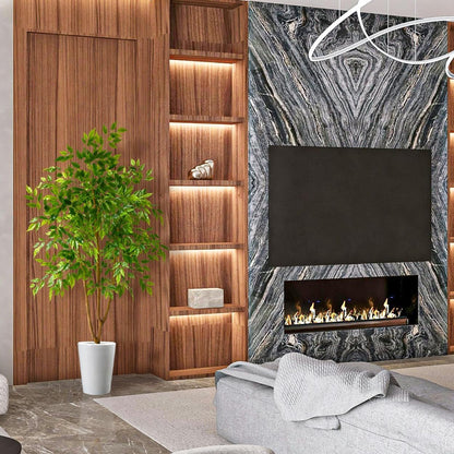 Fake Dracaena Tree 5ft Tall Artificial Plant with Woven Basket