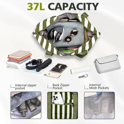 Travel Duffle Bag, Waterproof Weekender Bag Carry On Tote Bags for Women, Travel Essentials Sport Gym Bag for Men, Hospital Bag for Labor and Delivery, Overnight Bag Luggage Bag with Trolley Sleeve