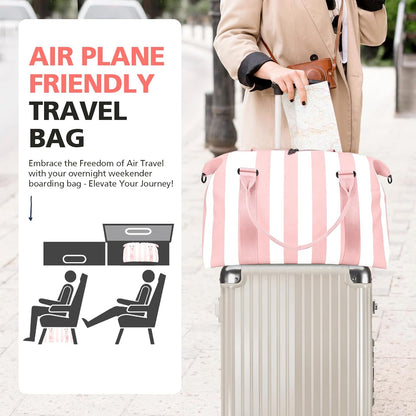 Travel Duffle Bag, Waterproof Weekender Bag Carry On Tote Bags for Women, Travel Essentials Sport Gym Bag for Men, Hospital Bag for Labor and Delivery, Overnight Bag Luggage Bag with Trolley Sleeve