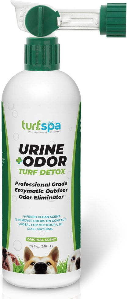 Urine & Odor Turf Detox: 32 oz Mango Scented Professional Enzyme Cleaner & Odor Eliminator for Artificial Grass, Turf, Concrete & Patios, Pet Urine Enzymatic Cleaner for Dogs & Cats