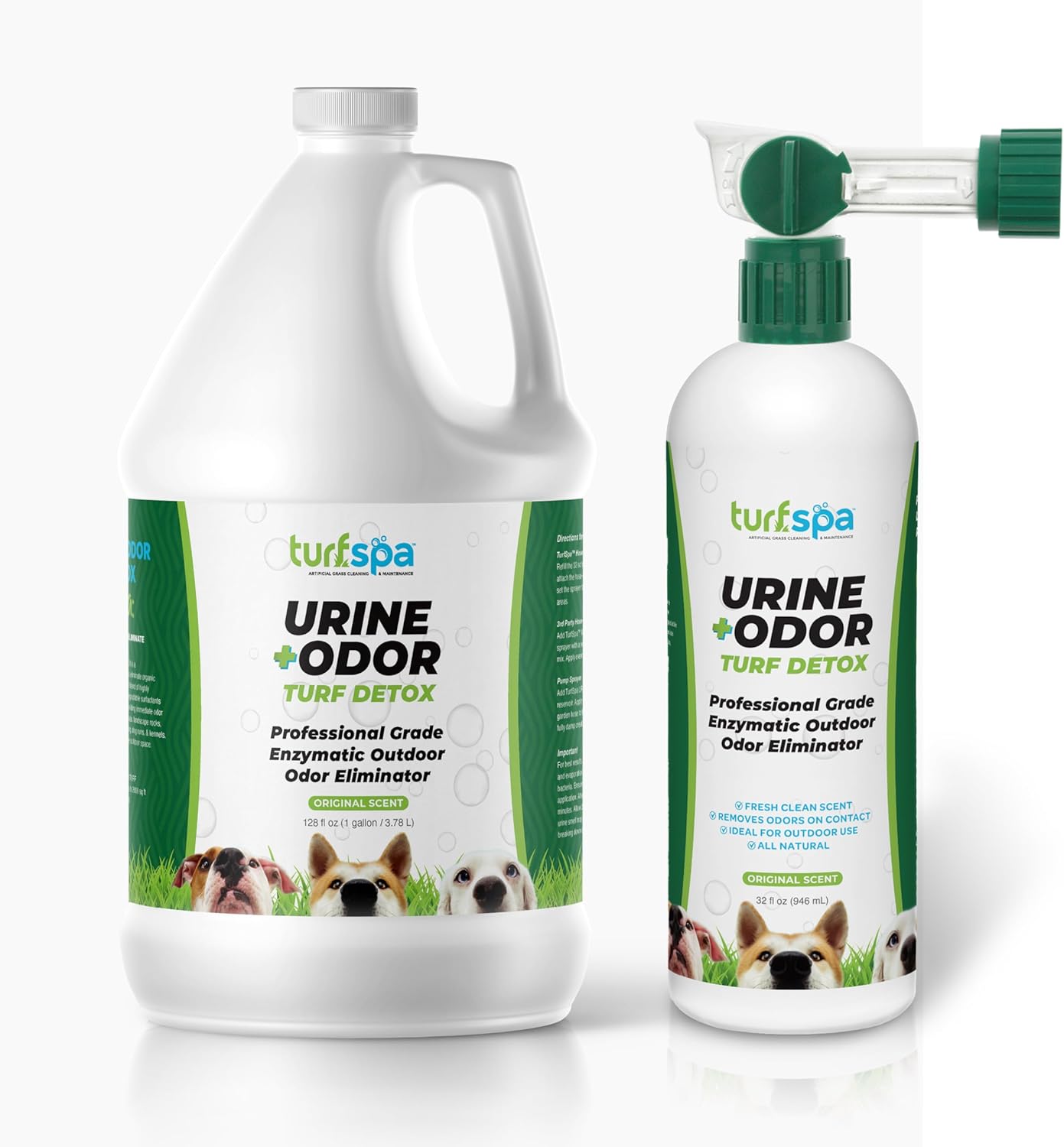 Urine & Odor Turf Detox: 32 oz Mango Scented Professional Enzyme Cleaner & Odor Eliminator for Artificial Grass, Turf, Concrete & Patios, Pet Urine Enzymatic Cleaner for Dogs & Cats