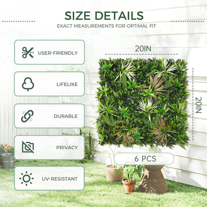 54x120 in (45 Sqft) Artificial Greenery Boxwood Hedge Roll