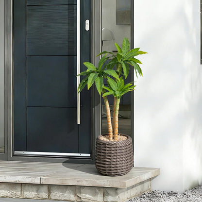 32” Artificial Cactus Plants, Tall Artificial Plants Outdoor, Tall Fake Cacti Plant UV-Resistant in White Pot, Faux Floor Plants for Indoor Home Office Hotel Bedroom Patio Balcony Garden