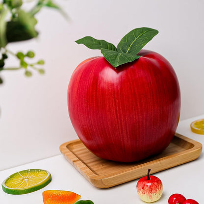 7.4 Inch Large Artificial Apple Fake Fruits Delicious Red Apples