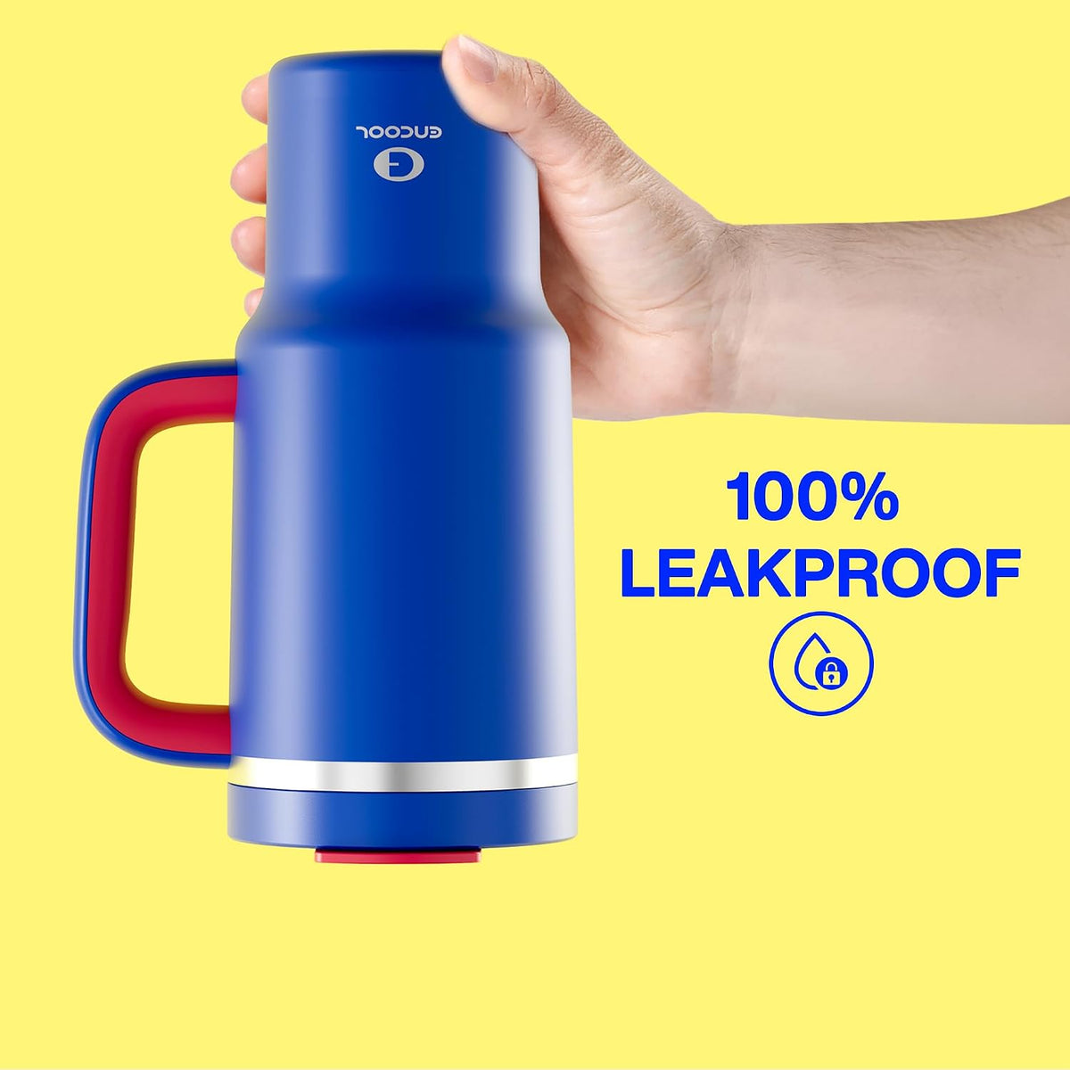 40 oz Tumbler with Handle and Straw: Stainless Steel Insulated Tumbler Keeps Cold for 24 Hours, Leakproof Travel Cup Fits in Cup Holder and BPA-Free, Avenue