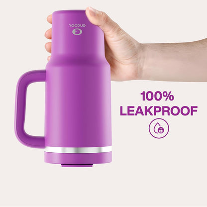 40 oz Tumbler with Handle and Straw: Stainless Steel Insulated Tumbler Keeps Cold for 24 Hours, Leakproof Travel Cup Fits in Cup Holder and BPA-Free, Avenue