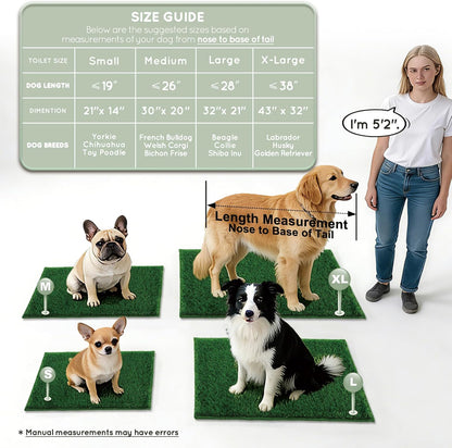 Grass Pee Pads for Dogs Potty, Artificial Grass Patch Odor Free