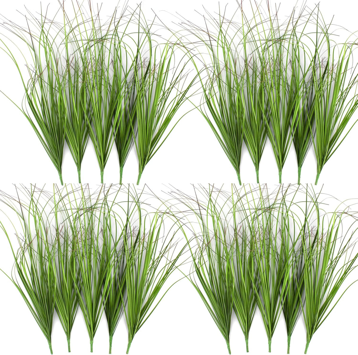 20PCS Artificial Grass Plant，UV Resistant Artificial Greenery Stems