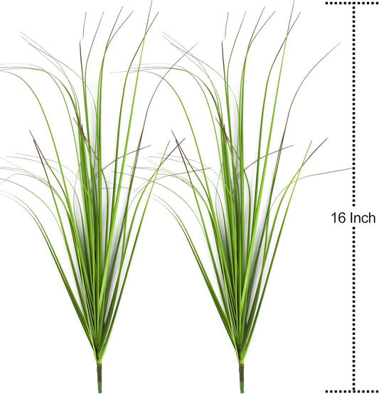20PCS Artificial Grass Plant，UV Resistant Artificial Greenery Stems